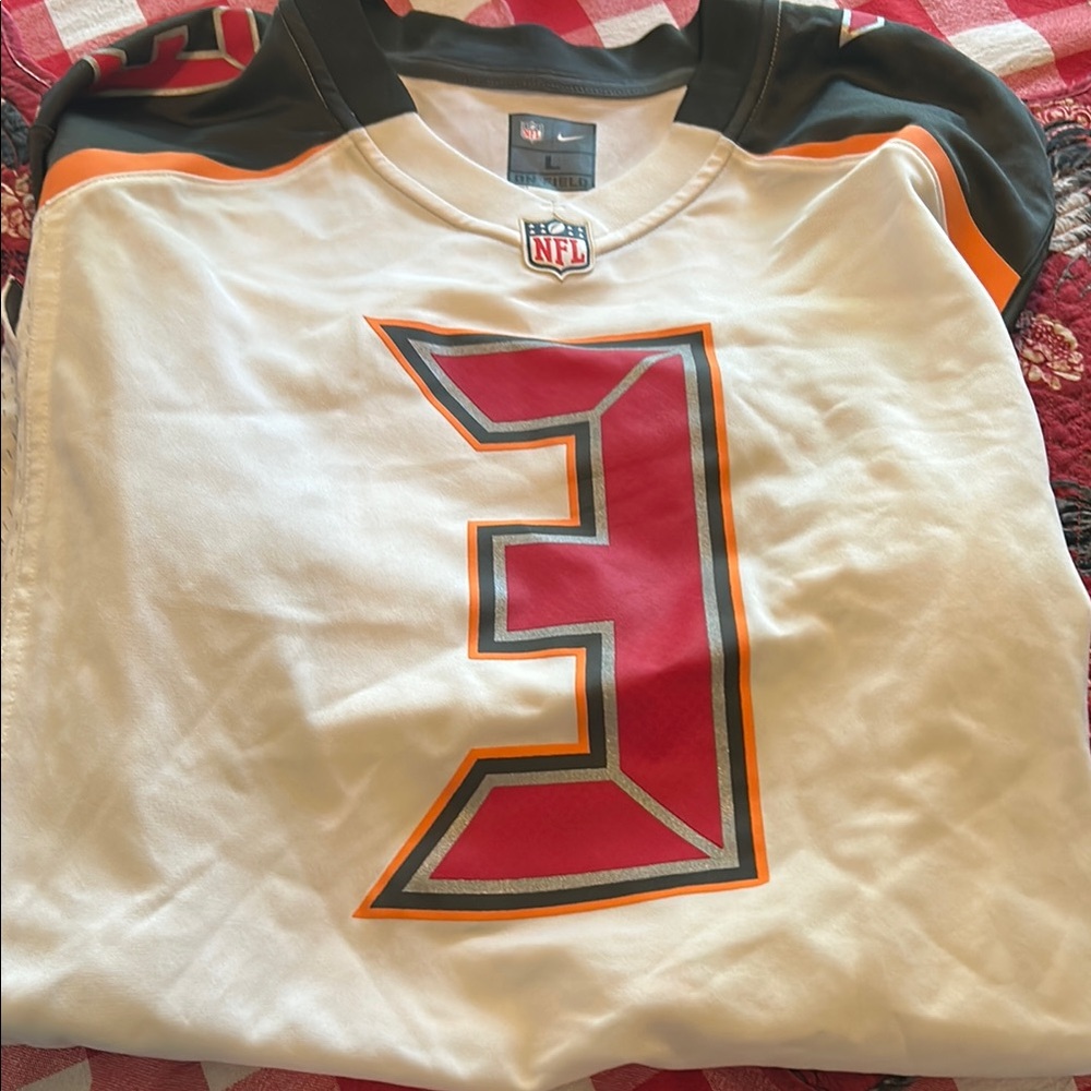 NFL White and Red Men's Jersey